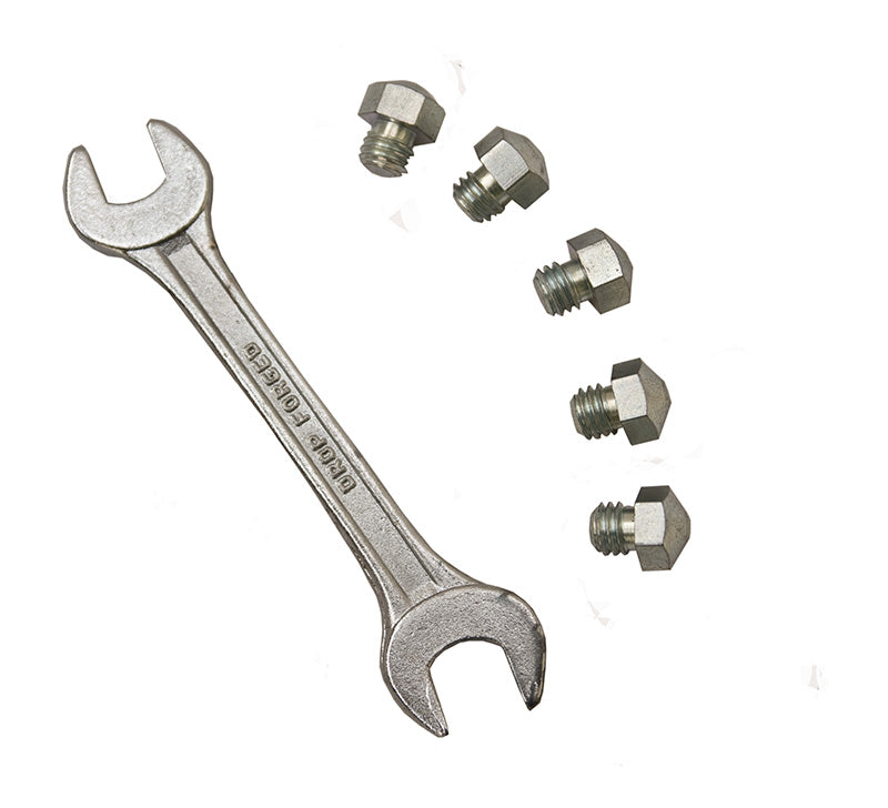 Pack of 5 Dome Studs+Spanner