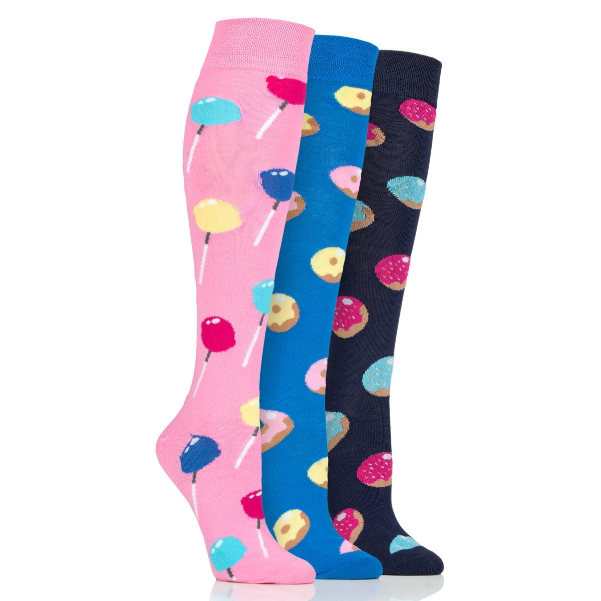Dare To Wear Ladies Long Socks 3 Pack - Sweets