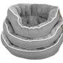 Snuggle Cord Oval Bed Nest Grey