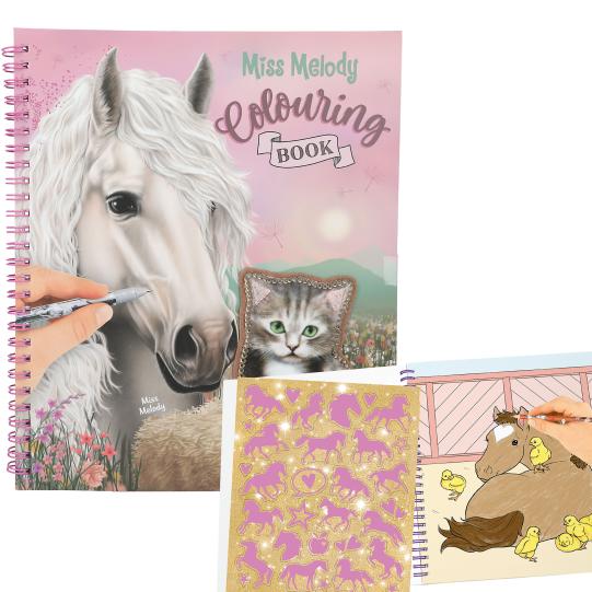 Miss Melody Colouring Book With Sequins
