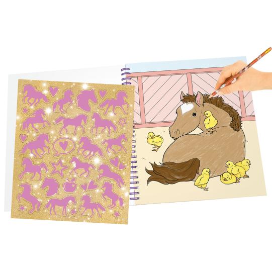 Miss Melody Colouring Book With Sequins