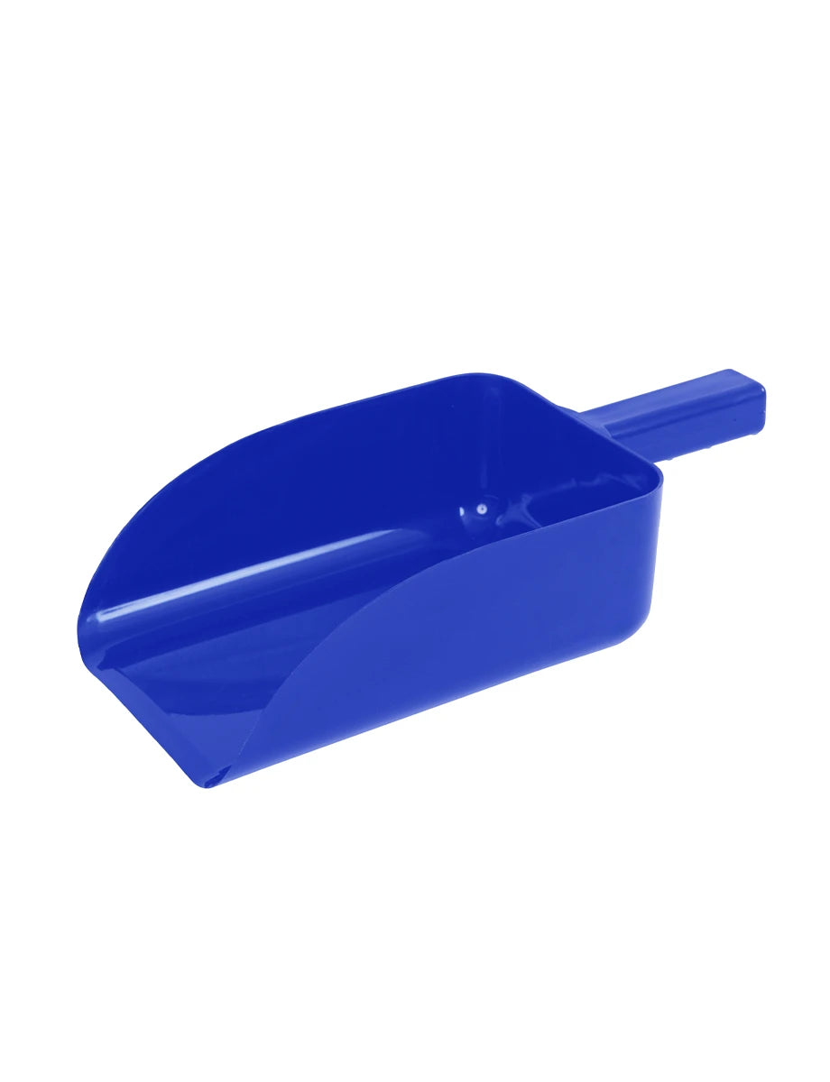 Roma Square Plastic Feed Scoop - Blue