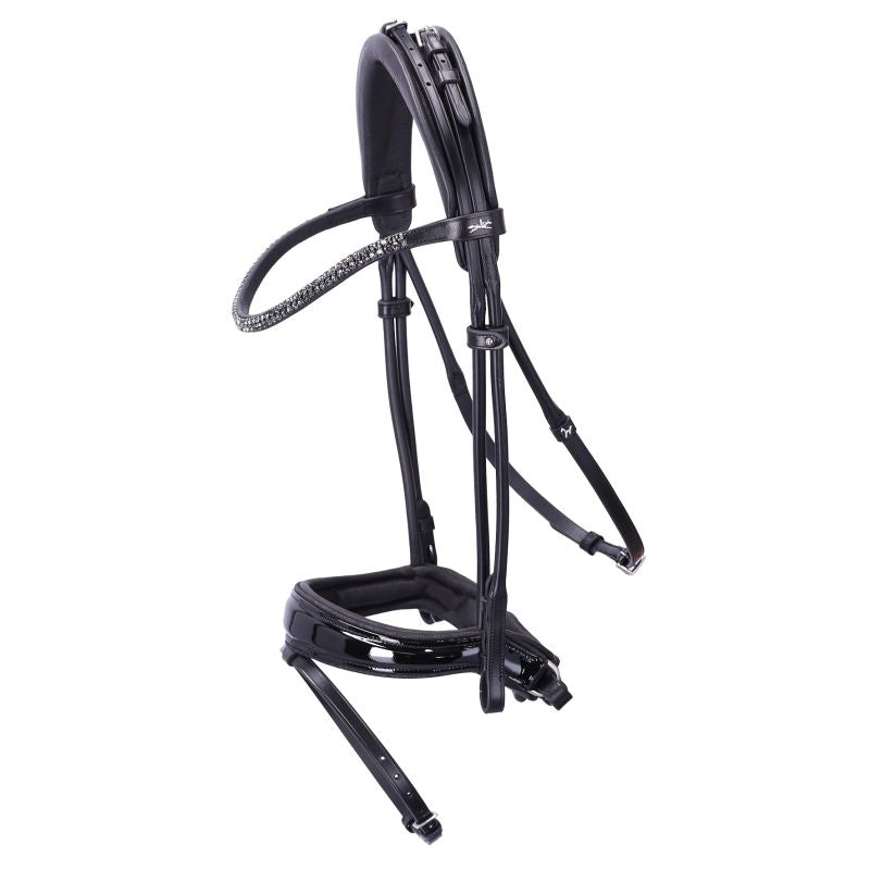 Schockemohle Bridle SP Isabell Werth Satchmo Black/Patent/Silver Full