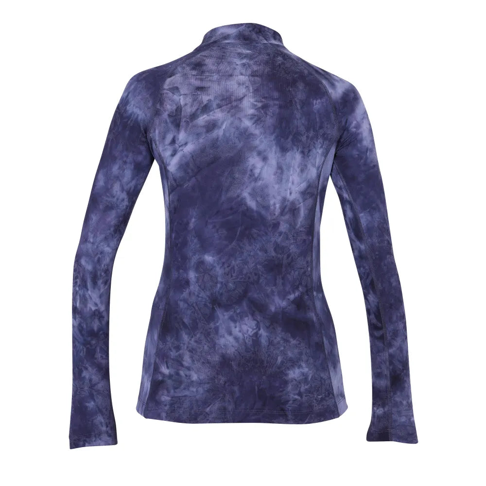 Aubrion Revive Long Sleeve Base Layer Navy Tie Dye