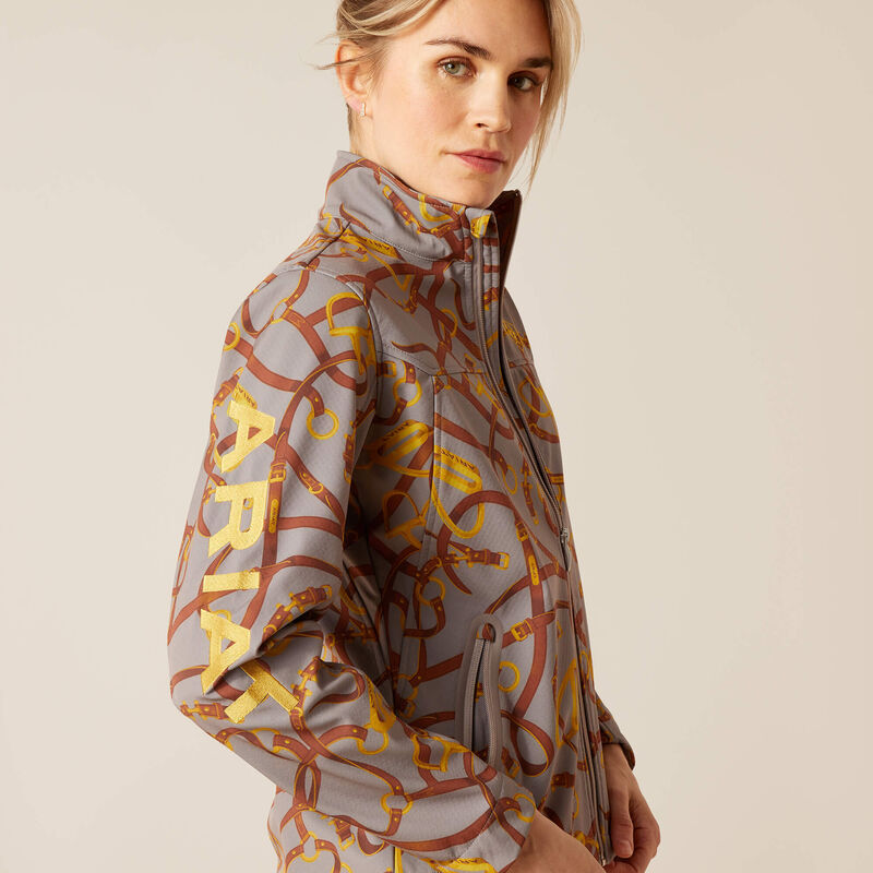 Wms New Team Softshell Jacket Zinc Bridle