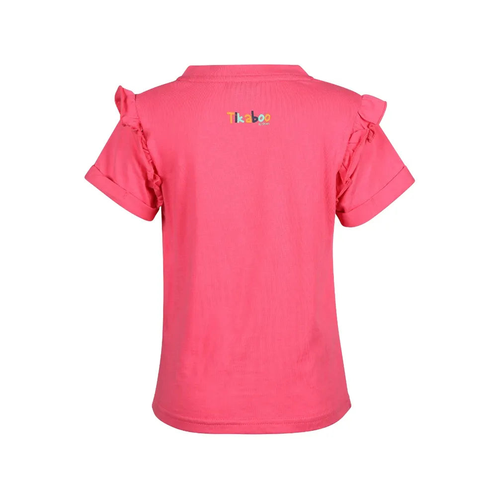 Tikaboo Frill T-Shirt Pink