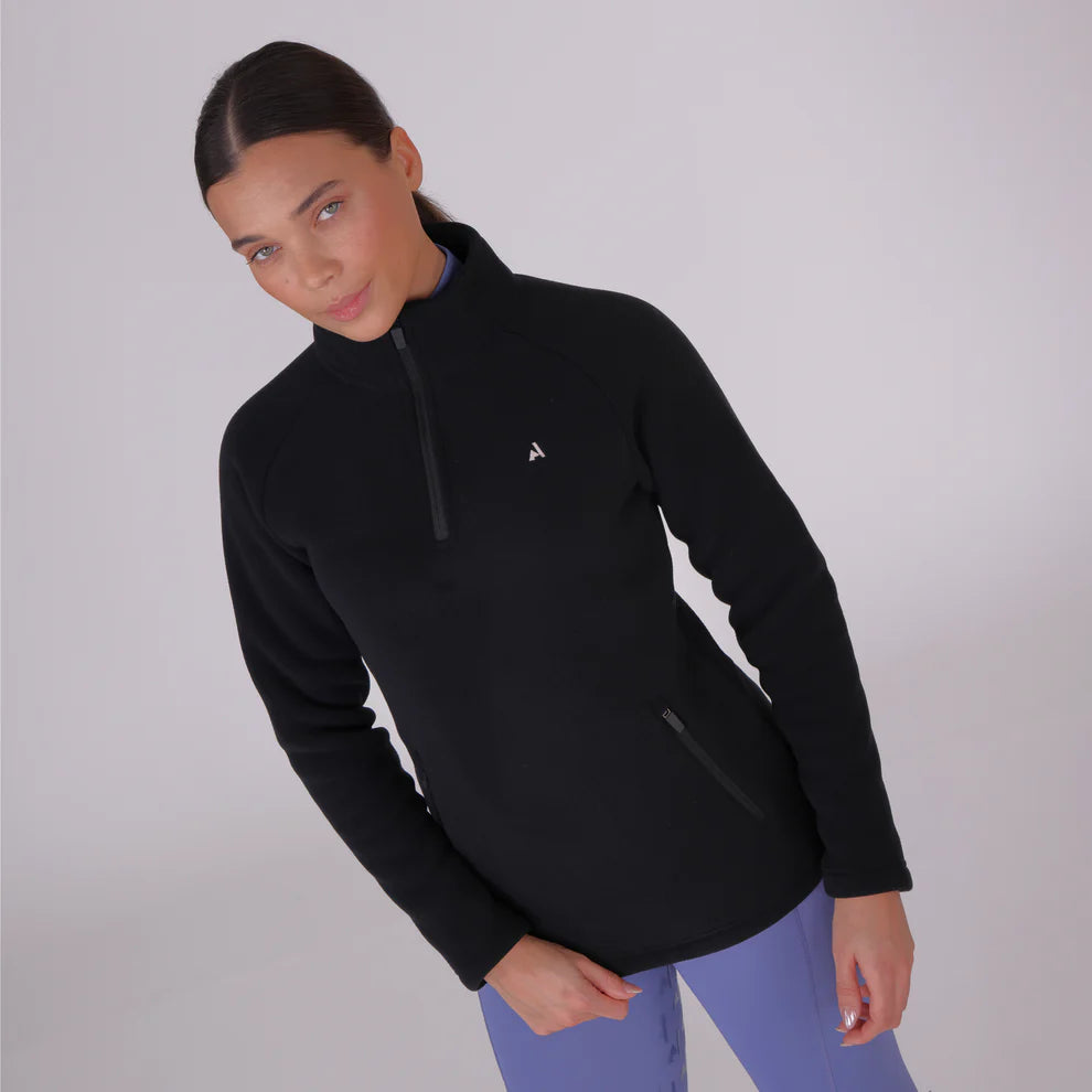 Aubrion Wmn React Half Zip Fleece Shadow