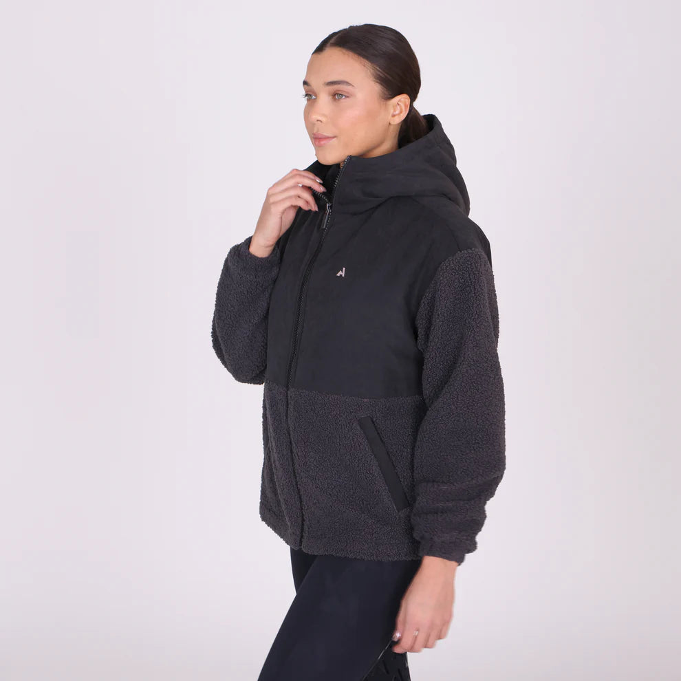 Aubrion Wmn React Sherpa Fleece Jacket Shadow