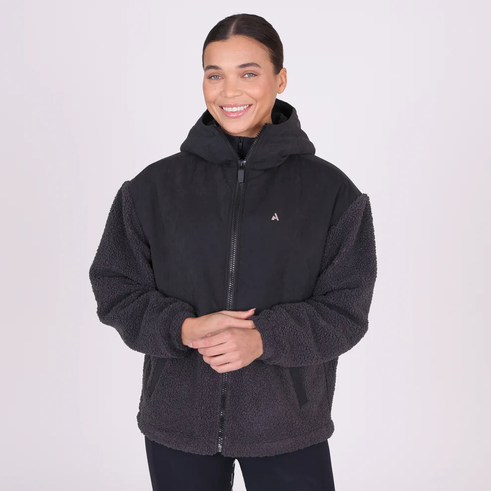 Aubrion Wmn React Sherpa Fleece Jacket Shadow
