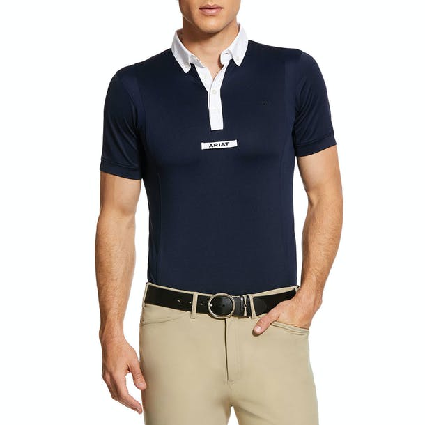 Mens Tek Short Sleeve Show Shirt White