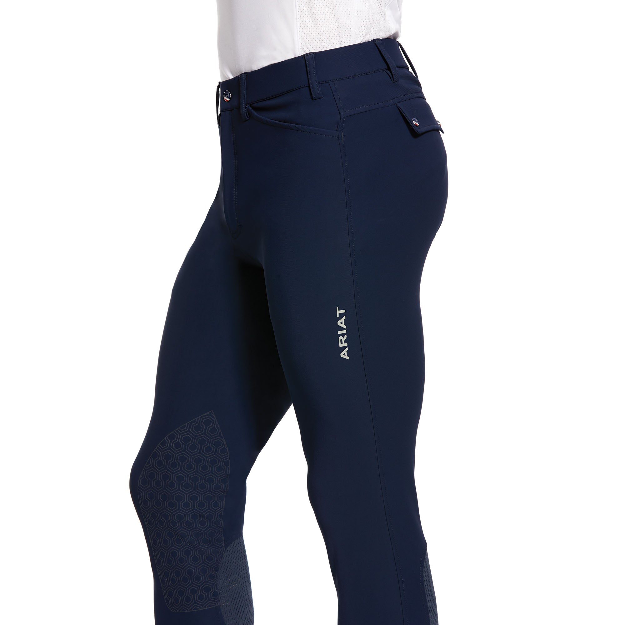 Mens Tri Factor Grip Knee Patch Breeches