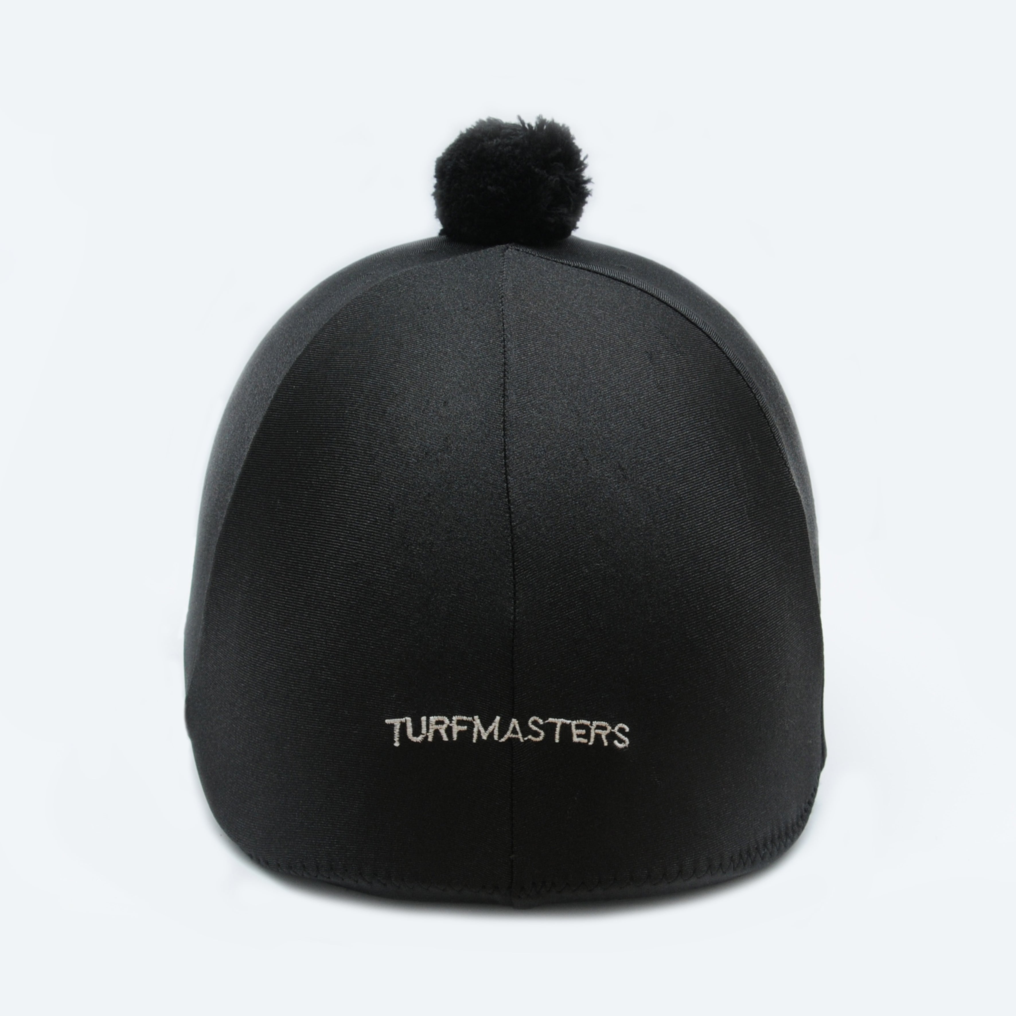 Turfmasters Lycra Hat Silk with PomPom