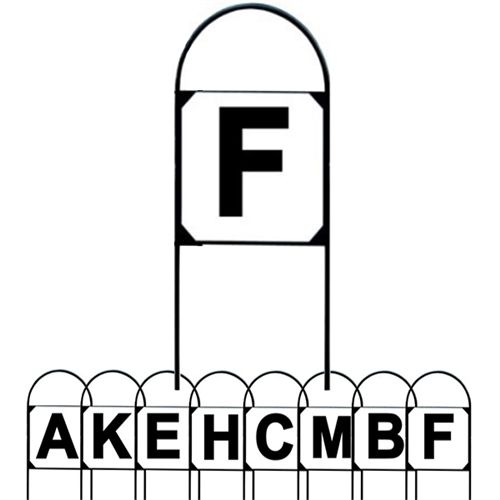 Set of 8 Letters (STICK IN GROUND)