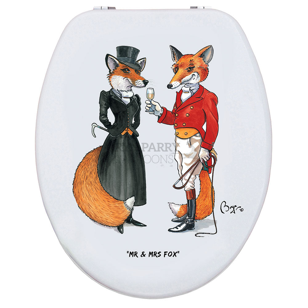 LooPrints Loo Seat Mr & Mrs Fox