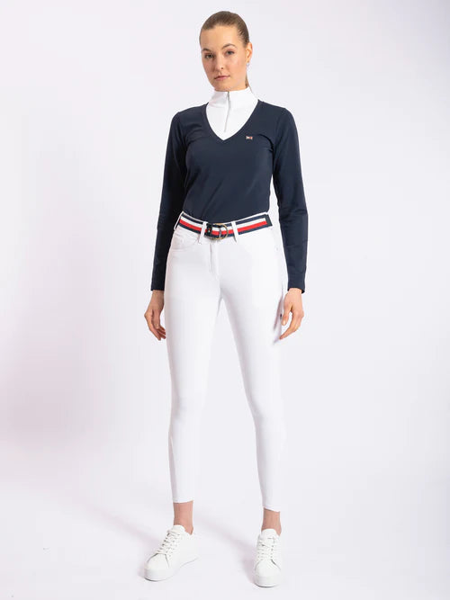 TH  Women's Geneva All Year Breeches Knee Grip - White