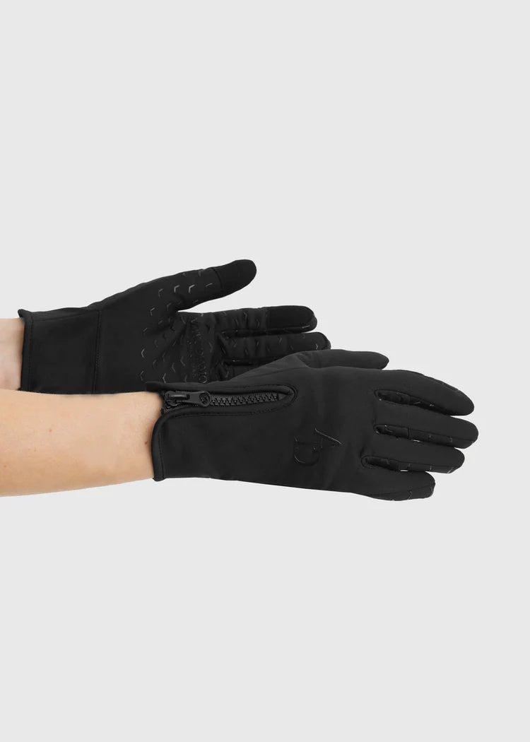Aztec Diamond Wmn Wide Winter Gloves Black