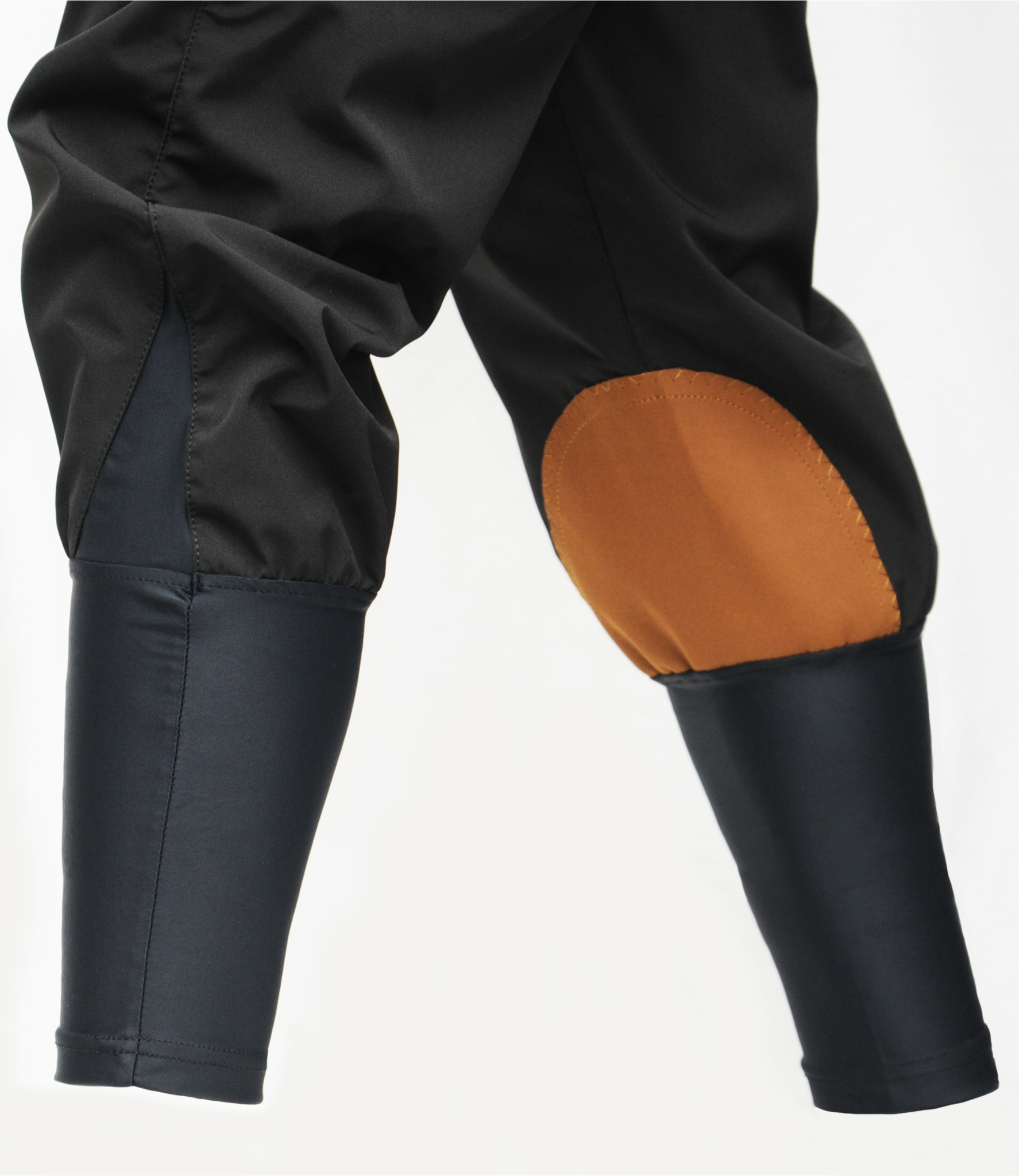 Turfmasters Water Resistant Exercise Breeches Black/Brown