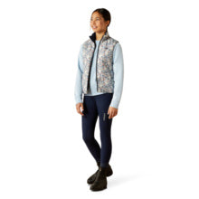 Ariat Yth Bella Reversible Insulated Gilet Posey Pony Print