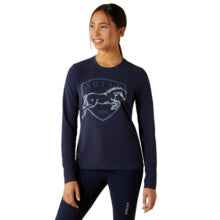 Ariat Yth Liberty Jump LS T-Shirt Navy