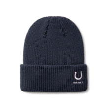 Ariat Yth Horse Shoe Beanie Navy