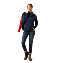 Ariat Wms Team EQ 1/2 Zip Pullover Navy