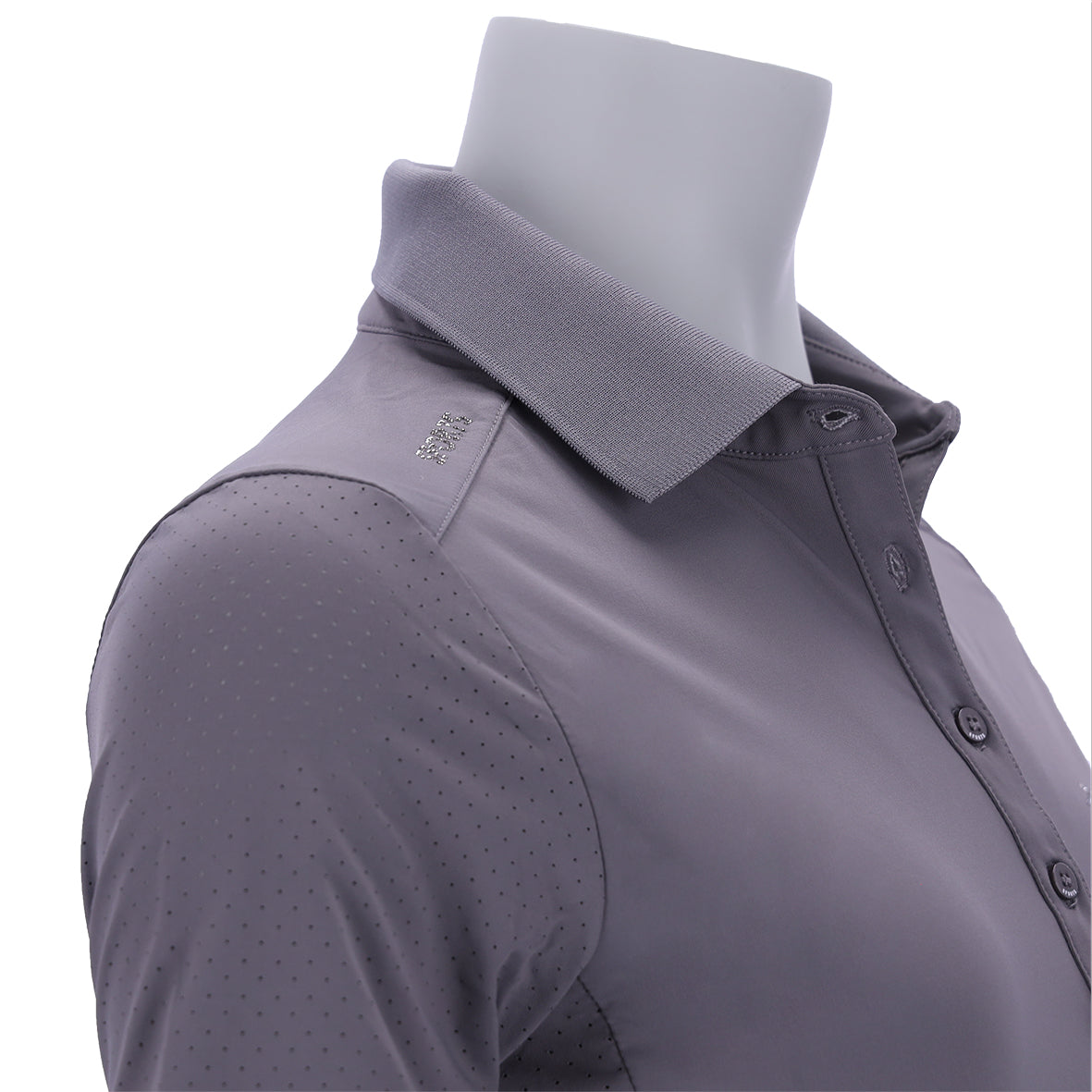 Womens SPMilla Style Polo Shirt Slate Grey