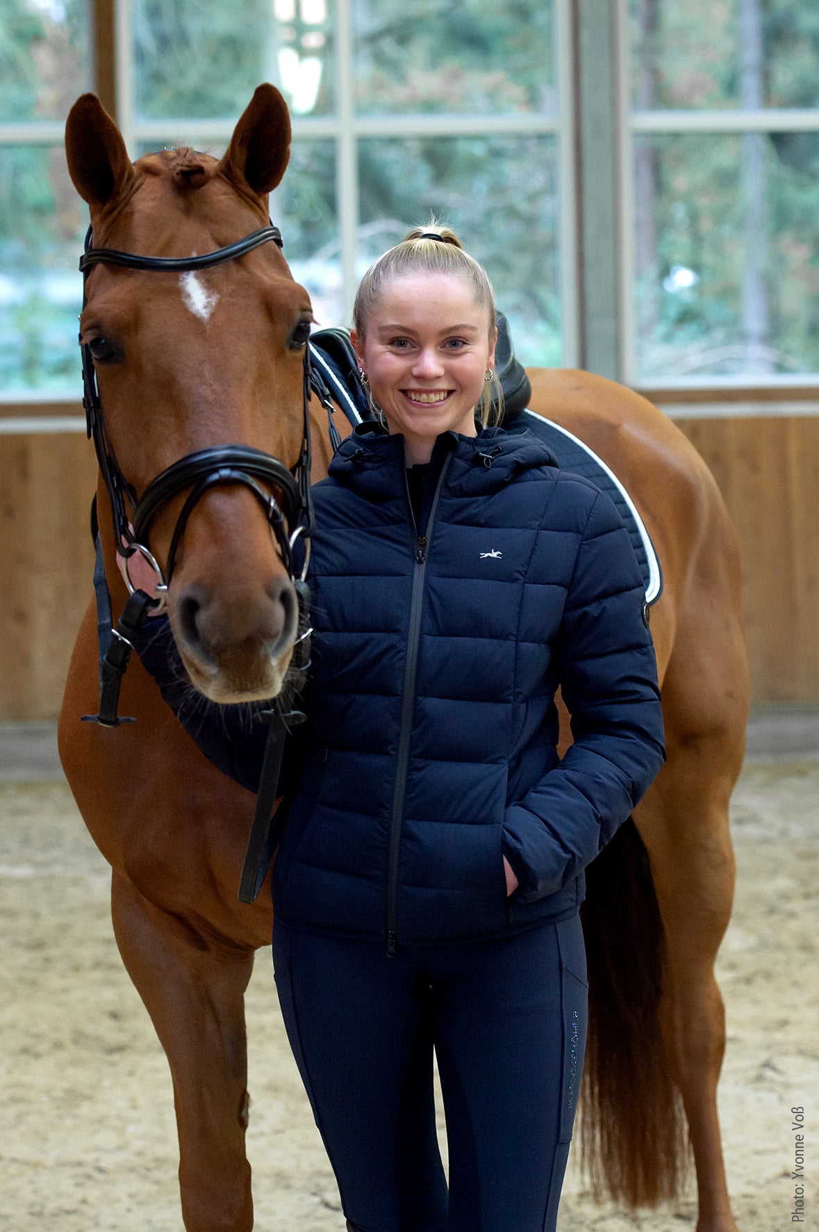 Schockemohle Wmn SPLaureen Quilted Jacket Deep Night