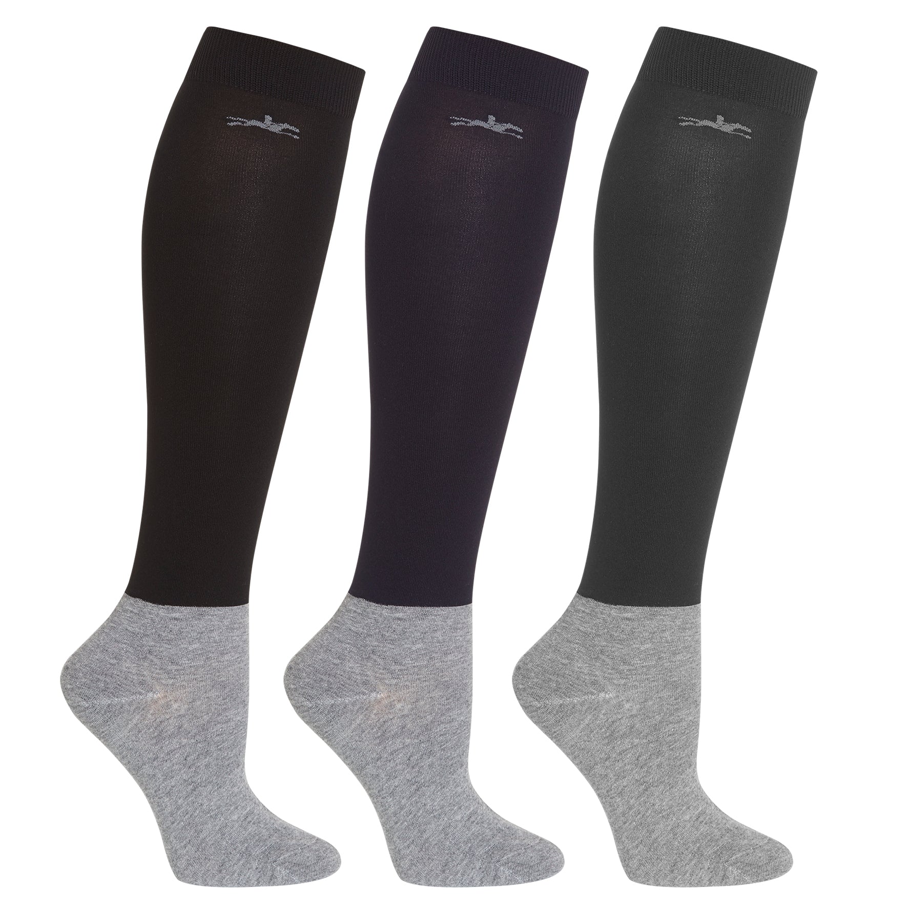 Schockemohle Show Socks Navy/Black/Grey