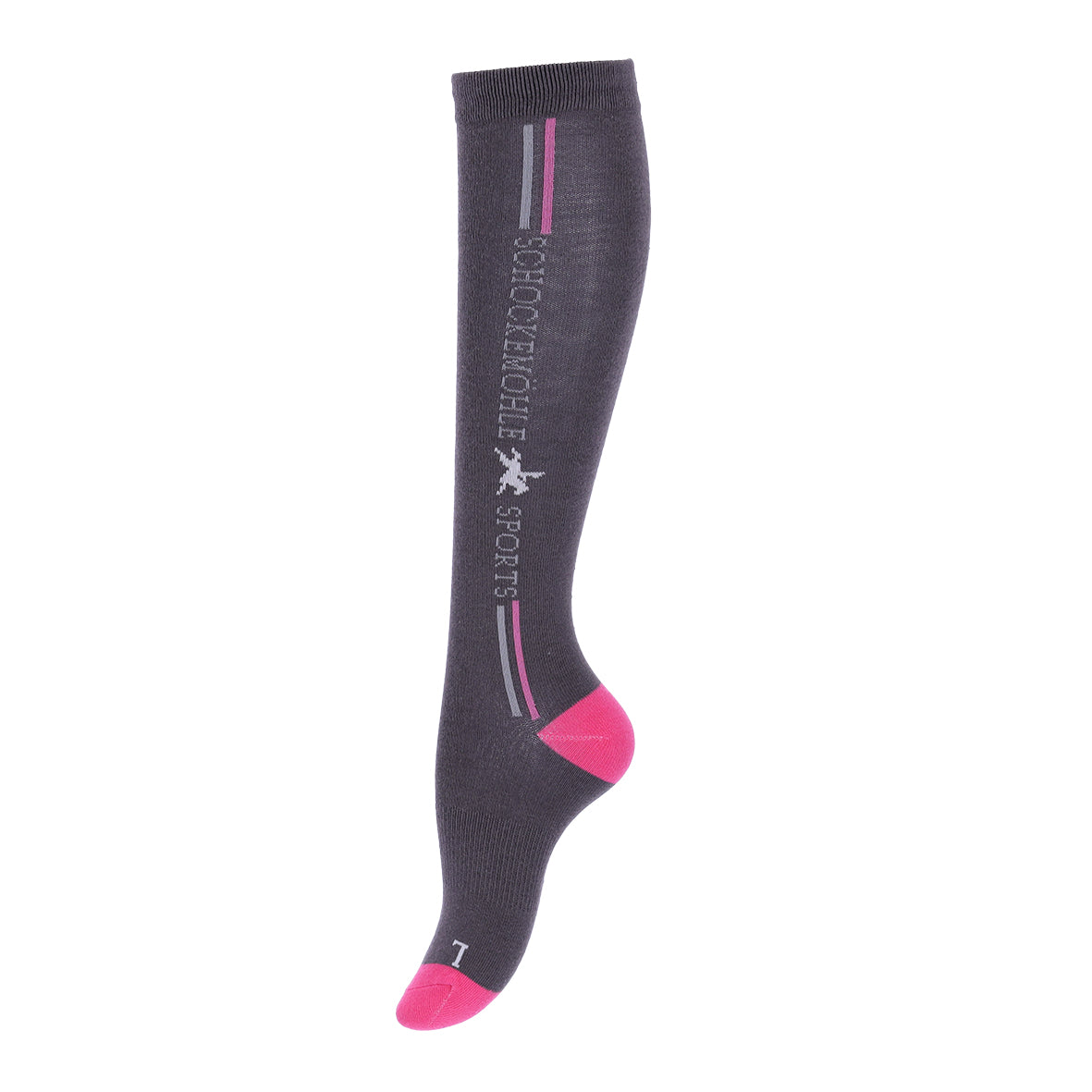 Schockemohle  Logo Sporty Socks Style Hot Pink
