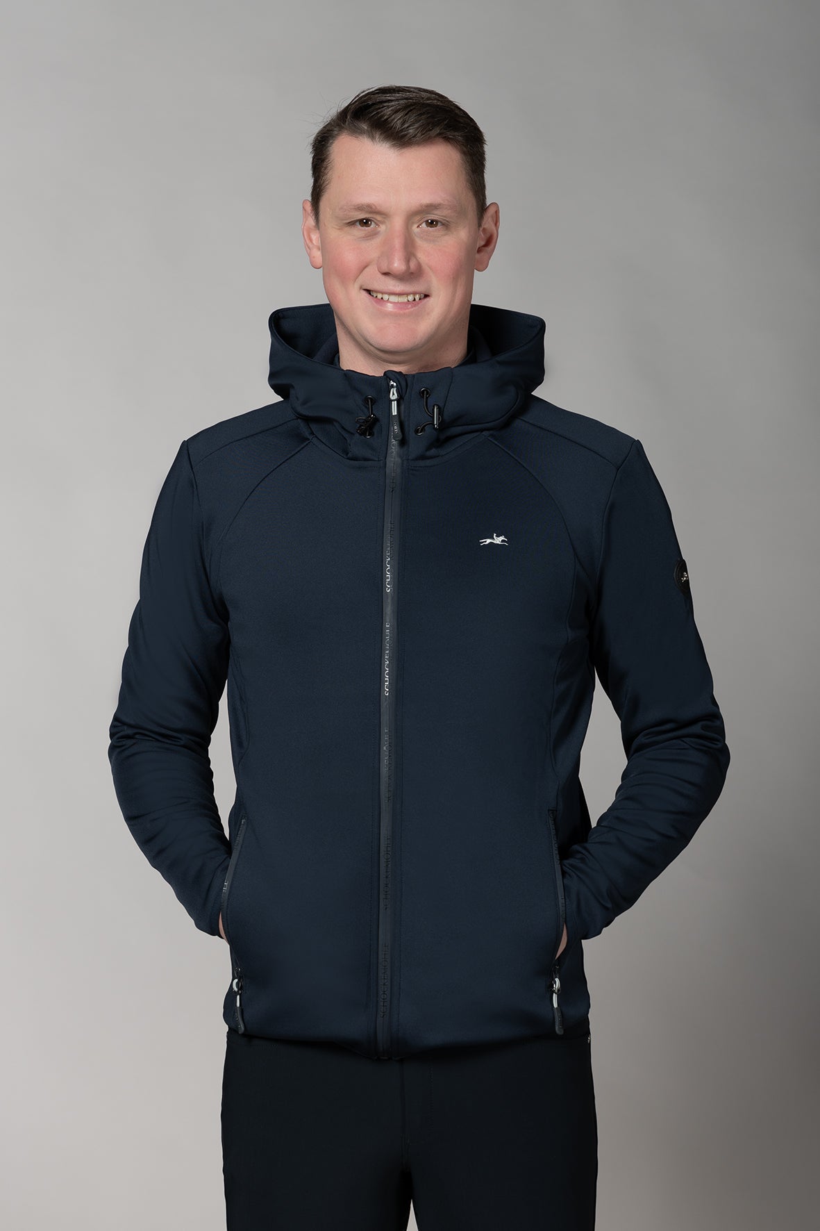 Schockemohle Mens SPMario Jersey Jacket Dark Navy