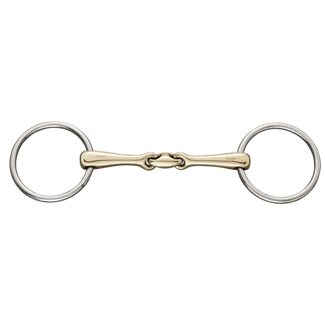 Sprenger KK Ultra Bradoon 14mm Double Jointed Sensogan with 55mm S/Steel Ring 11.5cm