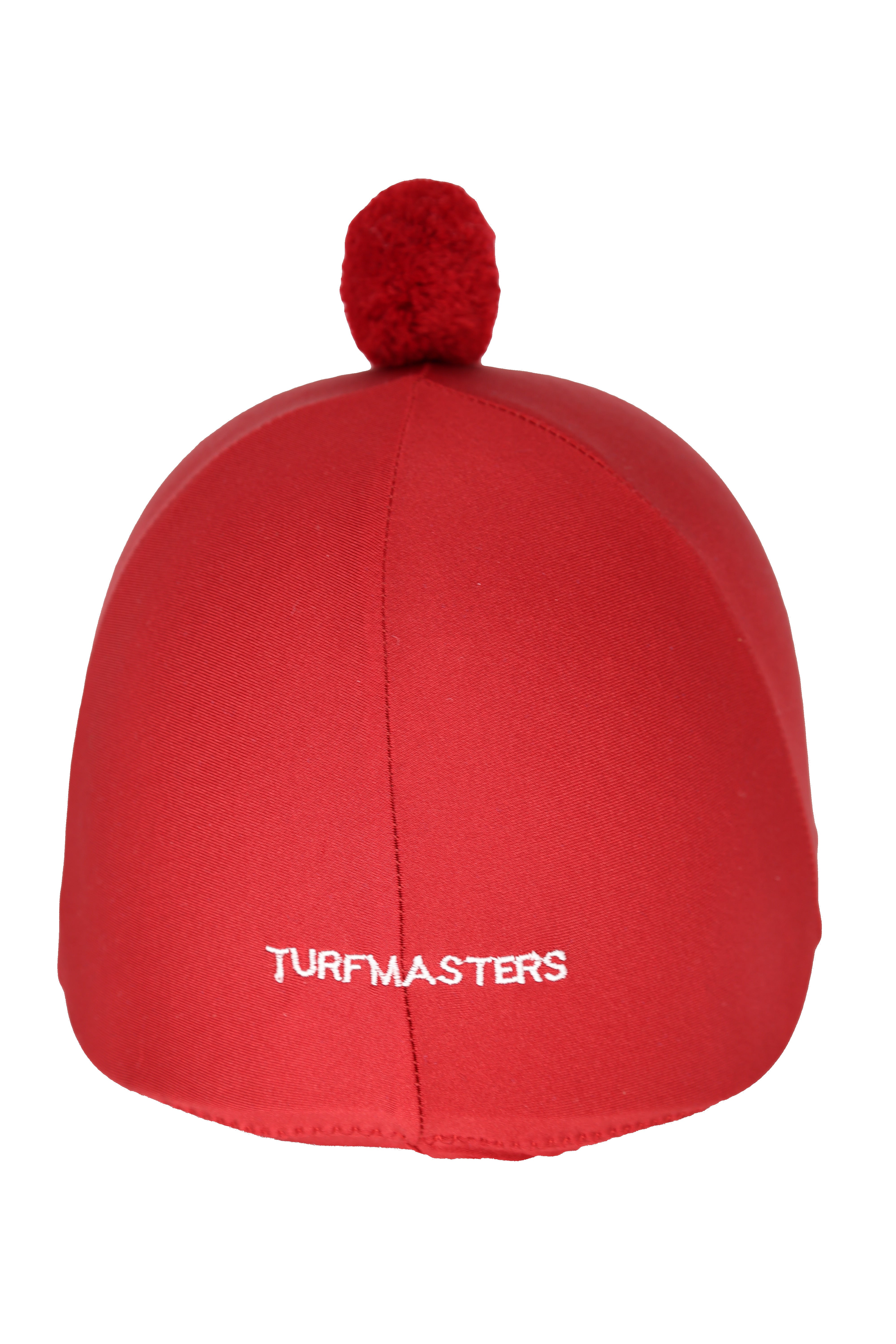 Turfmasters Lycra Hat Silk with PomPom