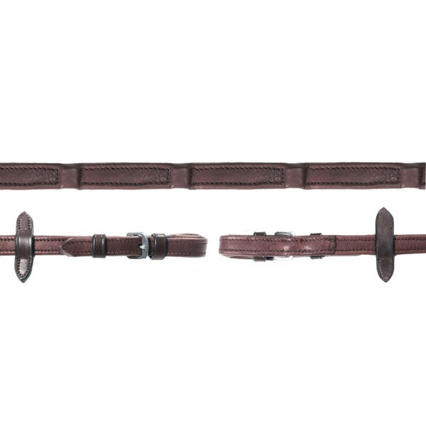 S/Mohle Durasoft Reins Dark Brown/Silver Full