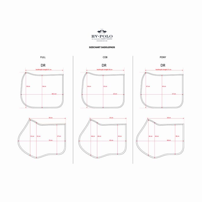 HV Peggy GP Saddlepad Black Full