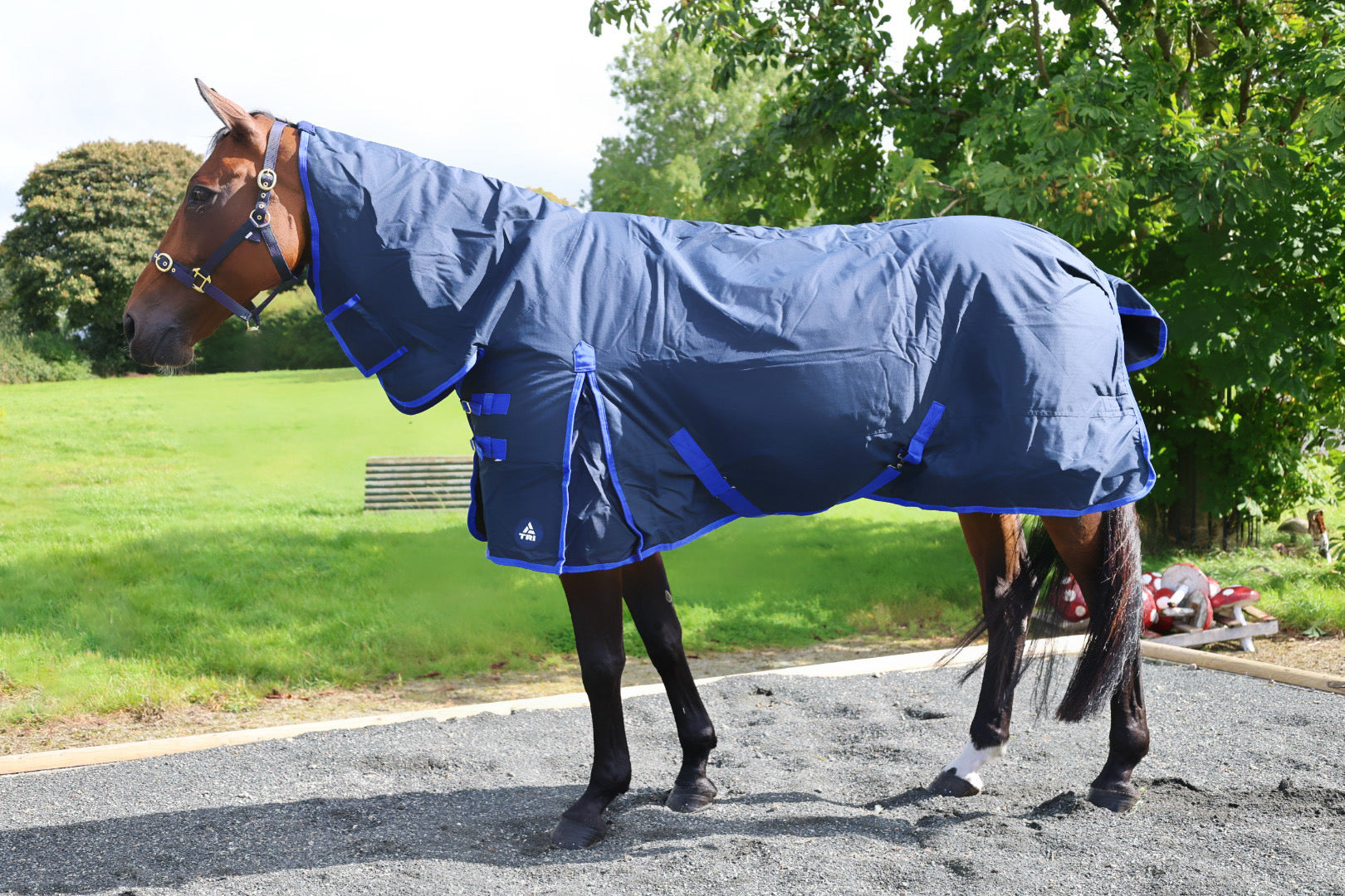 TRI Arkle Full Neck Turnout 100g Navy/Blue