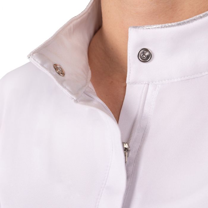 QHP Junior Zayla Competition Shirt White