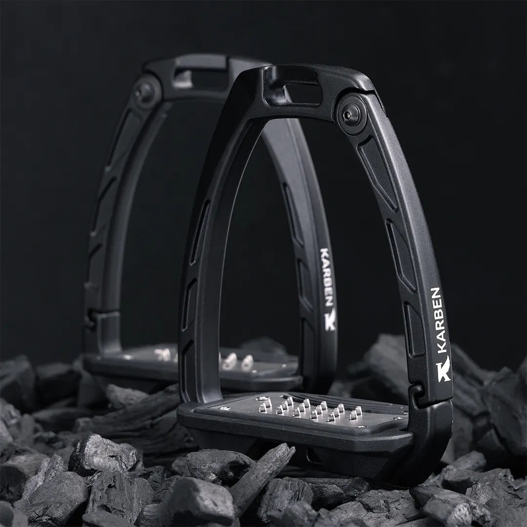 Karben Adult Ultra Grip Stirrups Black
