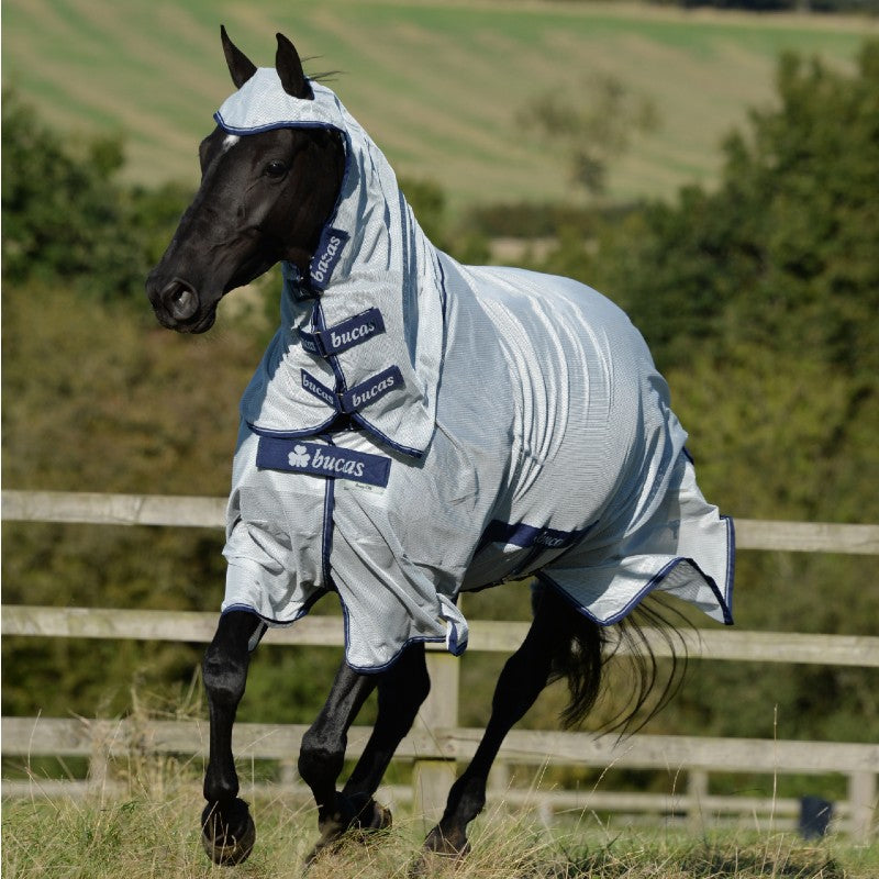 Bucas Buzz-Off X F/N Big Neck Fly Rug Silver