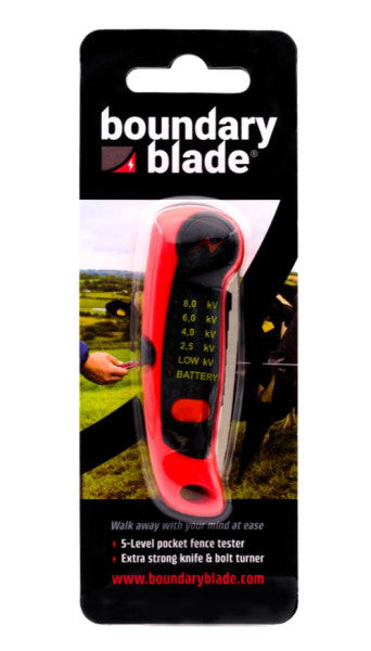Boundary Blade Electric Fence Tester - Red