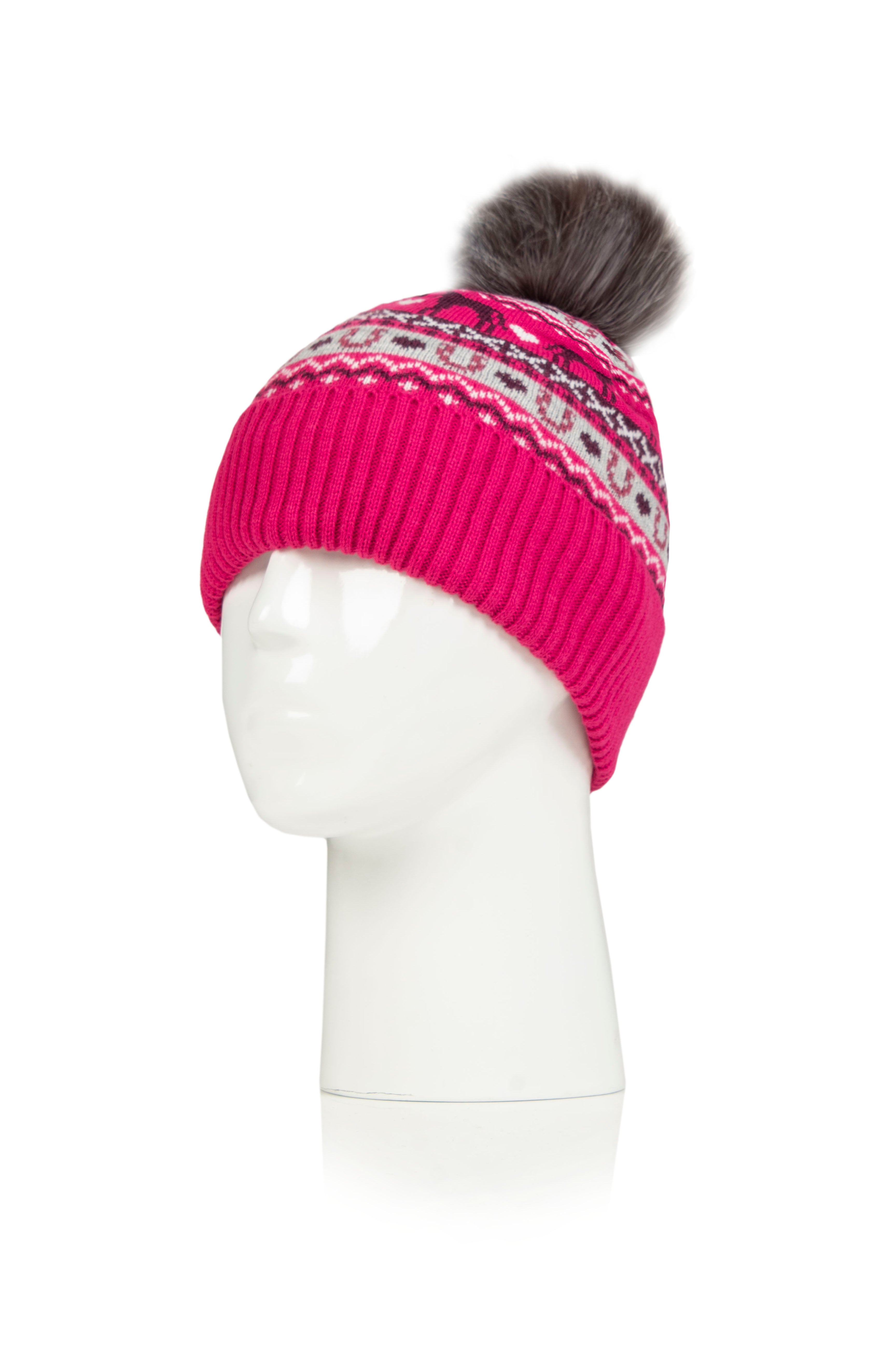 PA Malmo Adults Fairisle Pom Hat