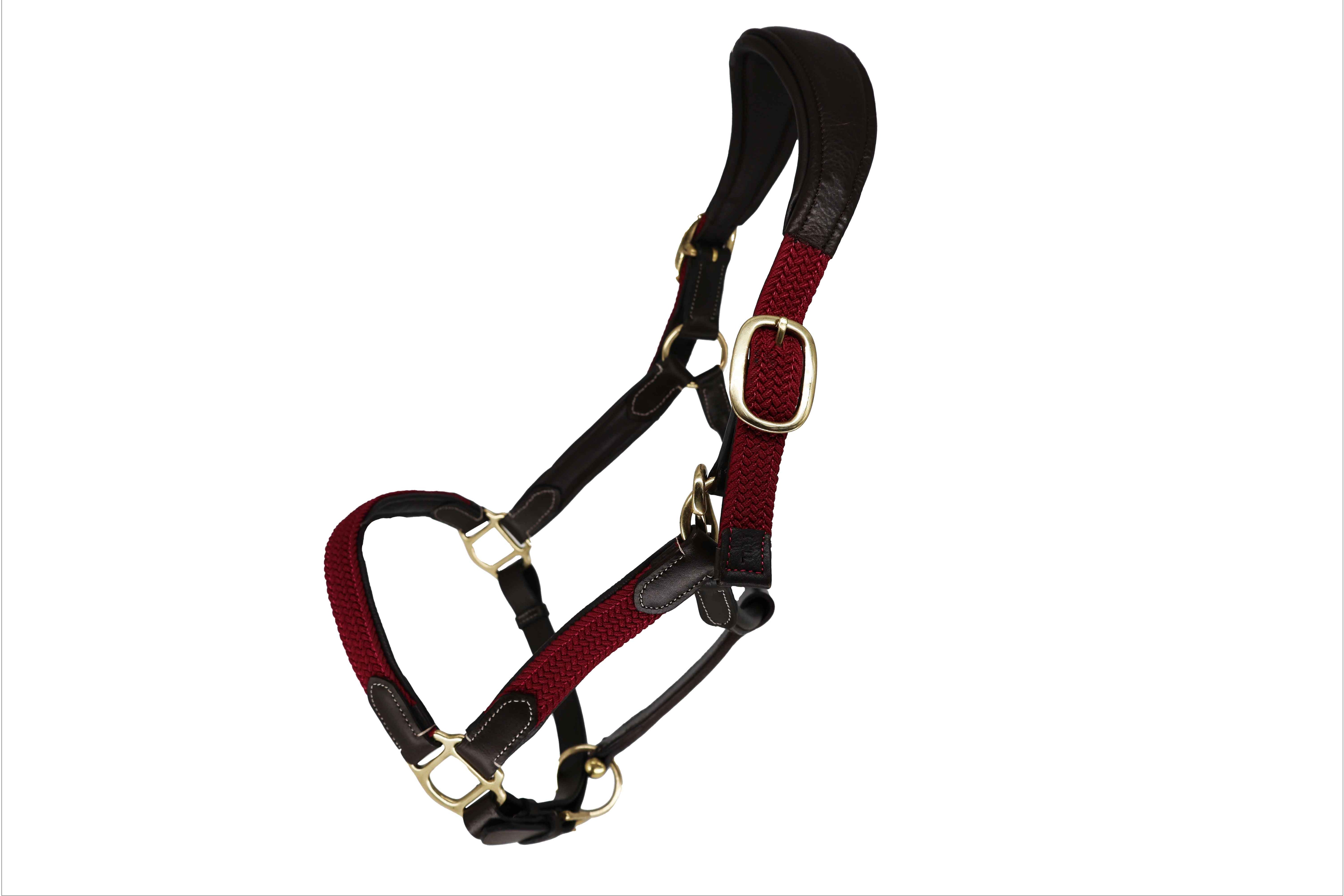 Tesoro Leather/Nylon Webbed Headcollar