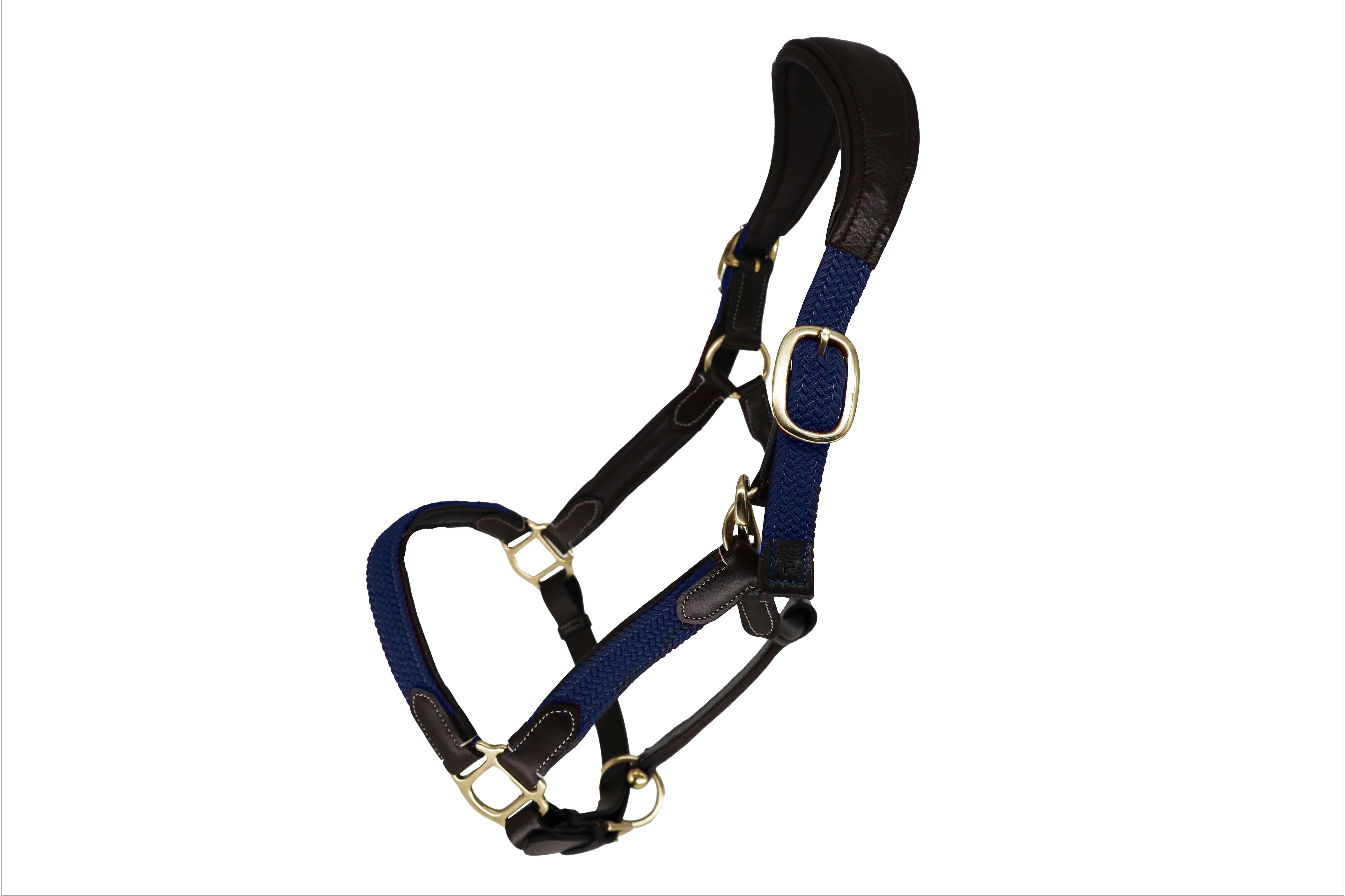 Tesoro Leather/Nylon Webbed Headcollar
