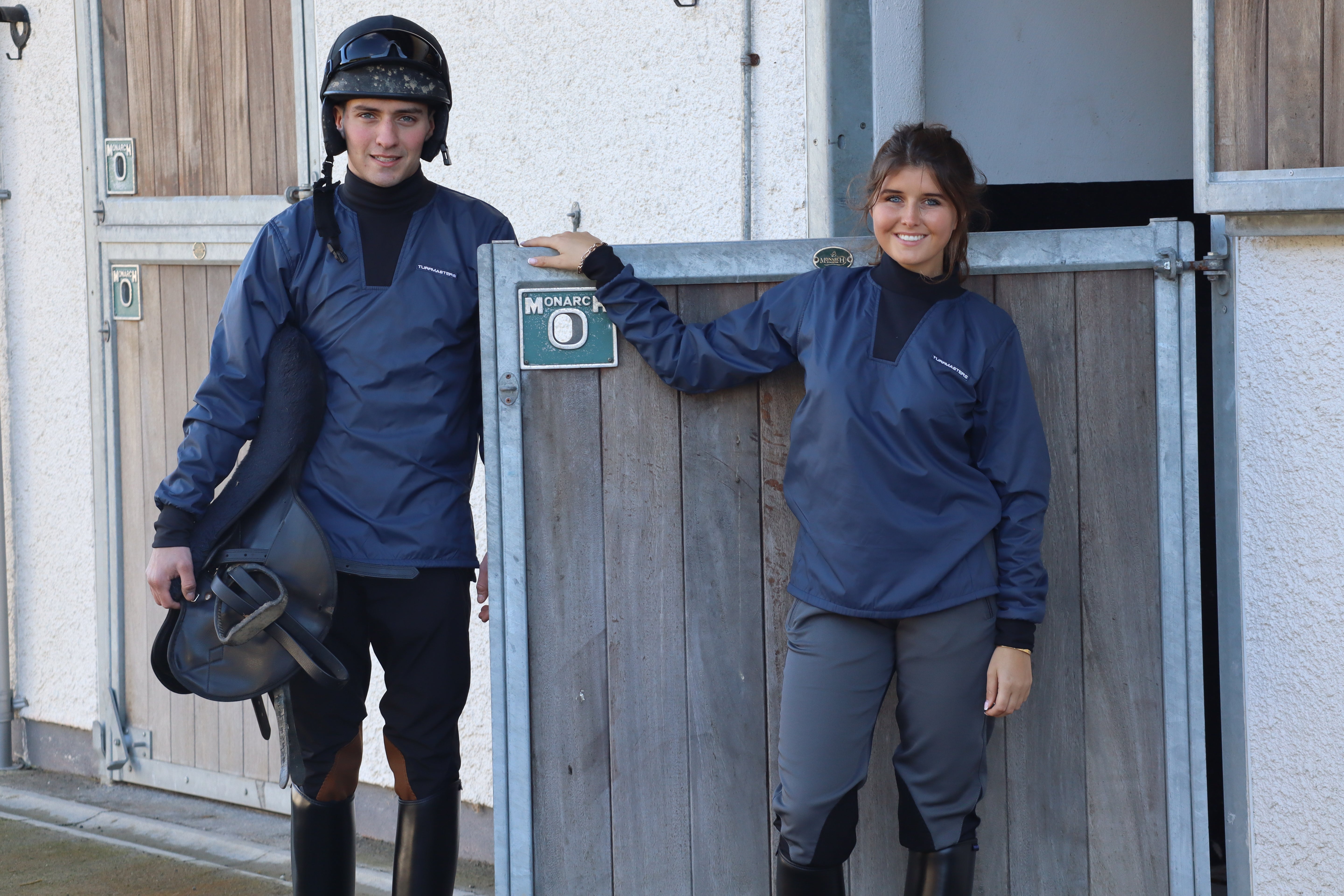 Turfmasters Water Resistant Exercise Breeches - Navy/Black