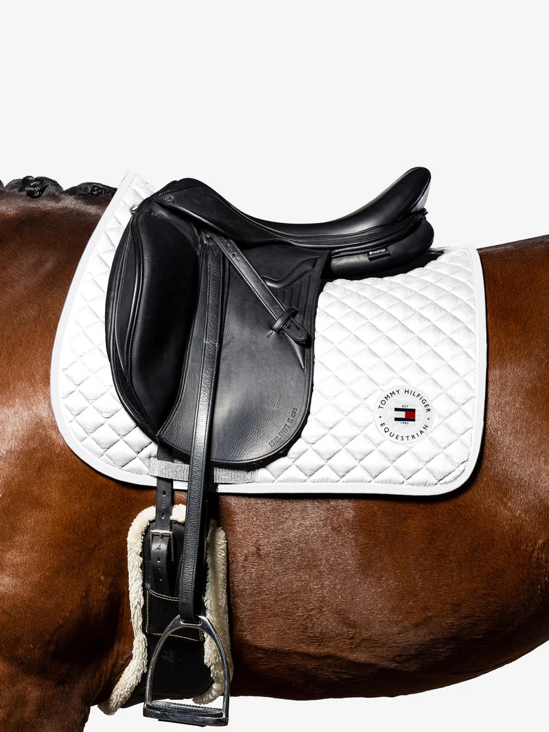 TH Global Waffle Jumping Saddle Pad White