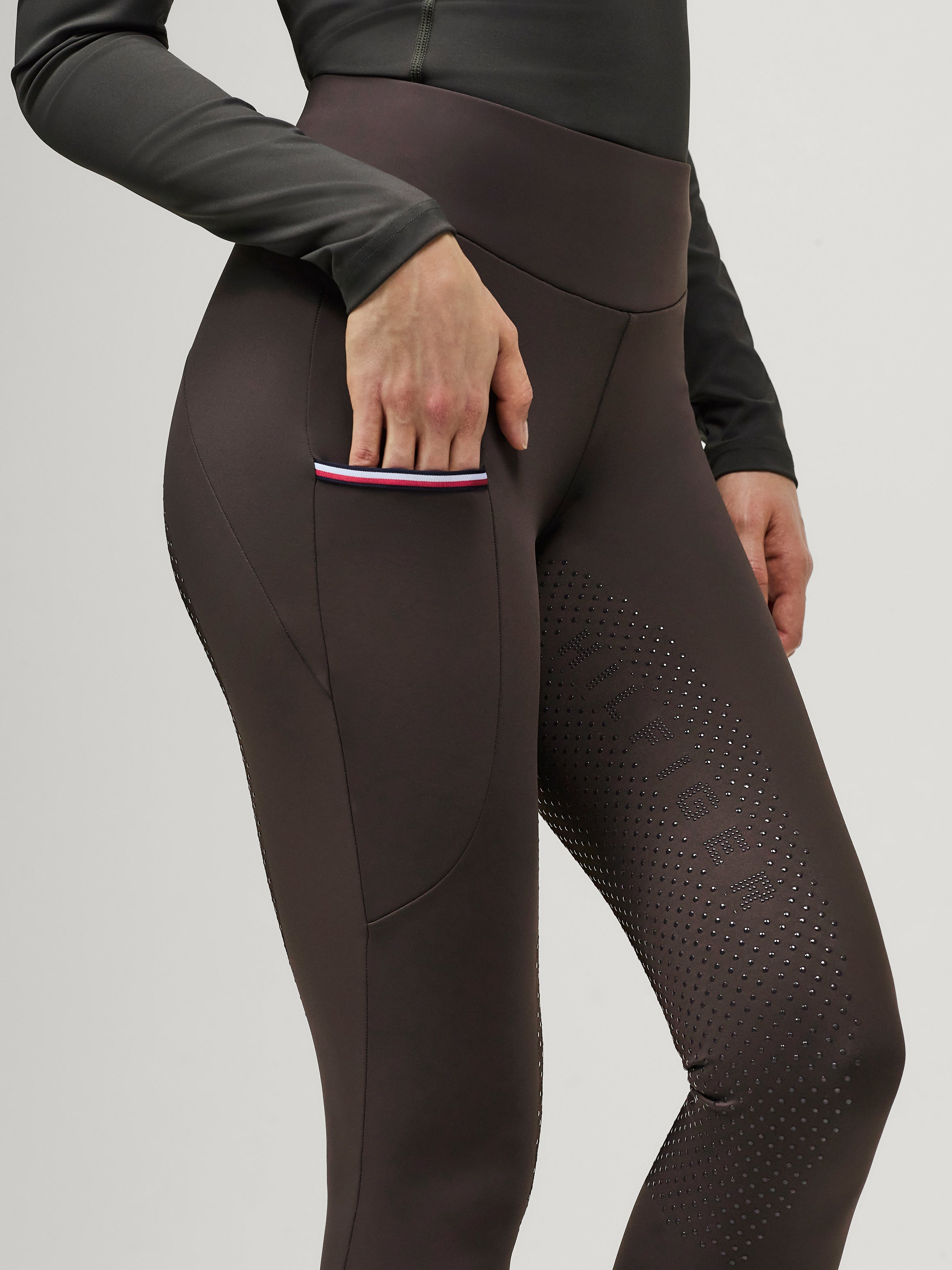 TH Wmn Elmira Winter Full Grip Leggings Cacao