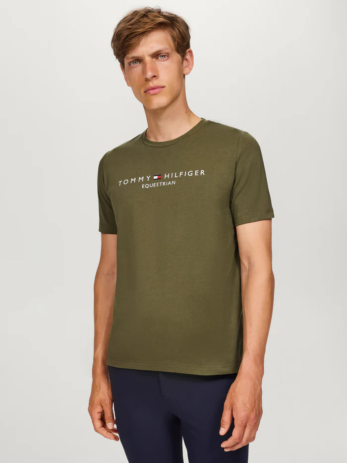 TH Mns Williamsburg Logo T-Shirt Short Sleeves Utility Olive