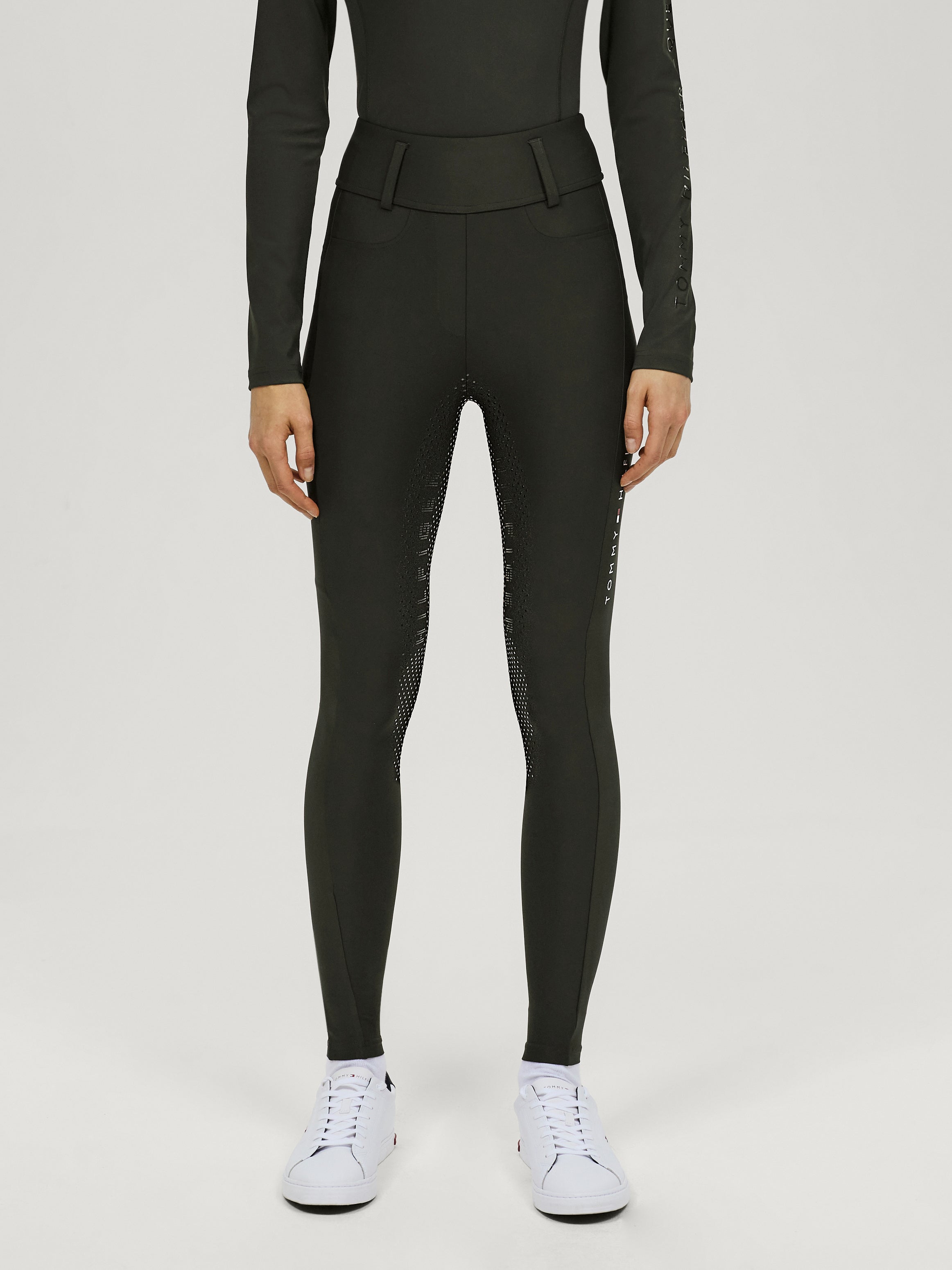 TH Wmn Highland Hybrid Full Grip Breeches Pine