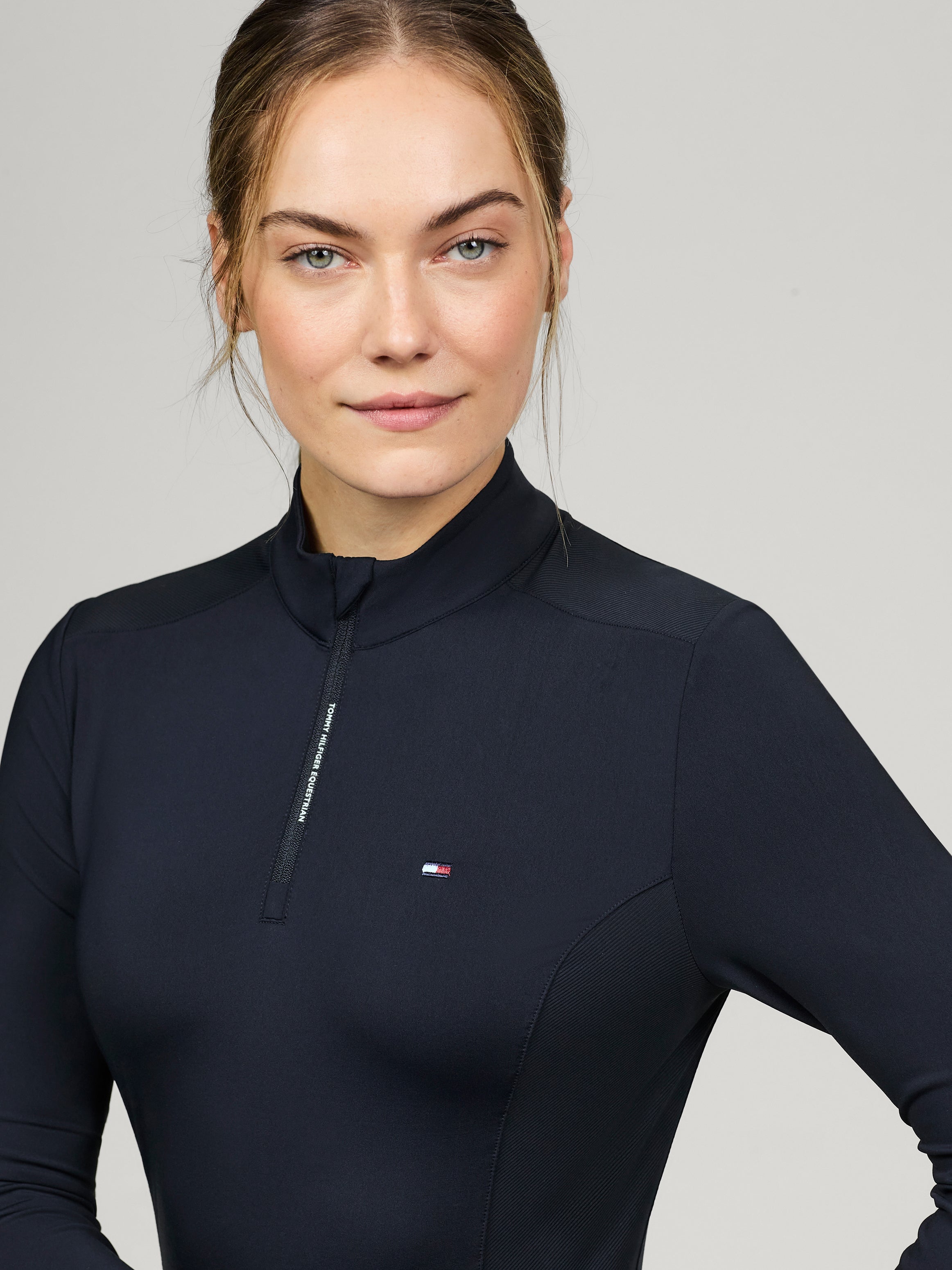 TH Wmn Milo 1/4 Zip Baselayer Desert Sky