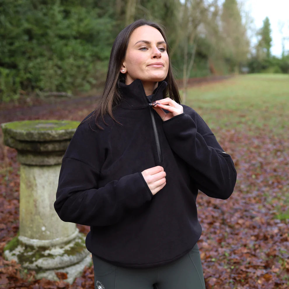 Sandstorm Wmn Everday Half Zip Fleece Black