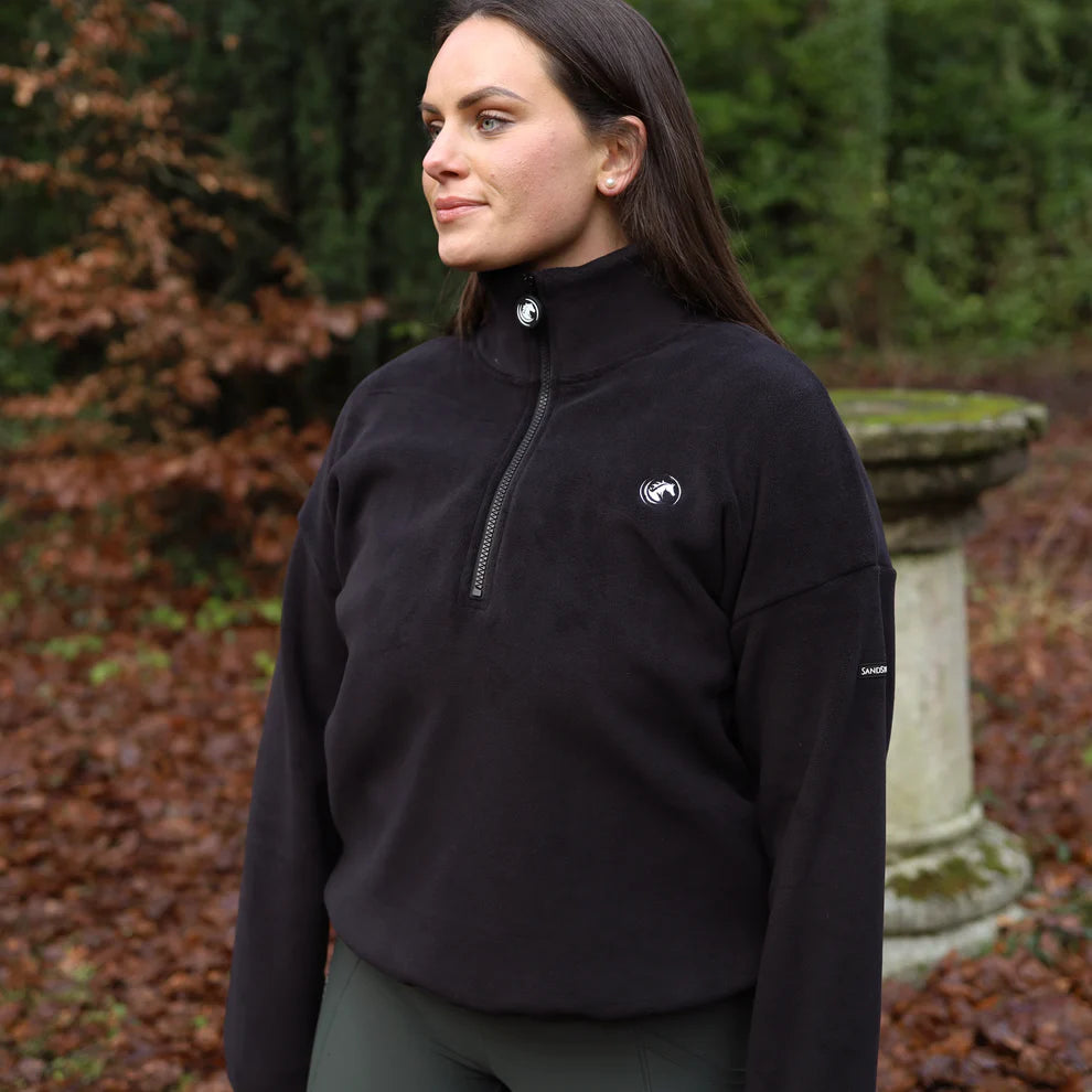 Sandstorm Wmn Everday Half Zip Fleece Black